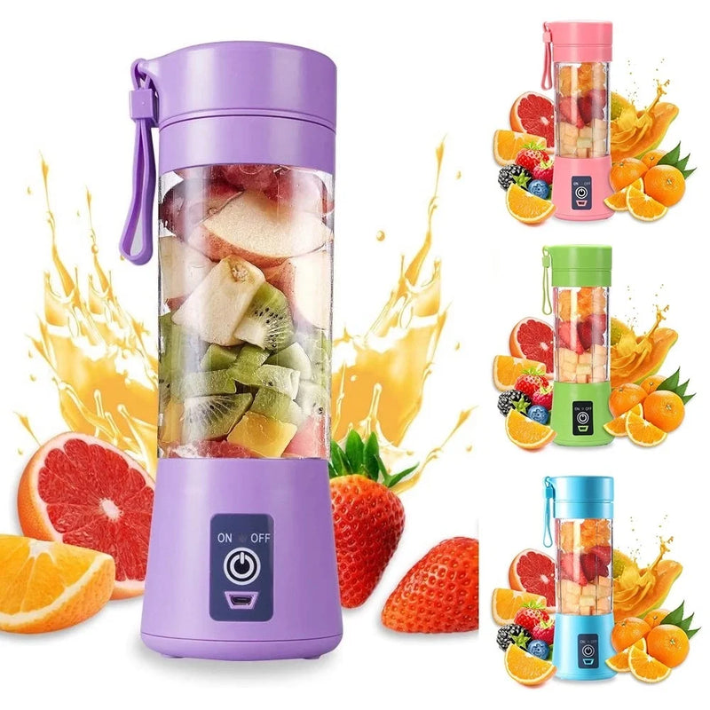 Mini Liquidificador Portátil Usb Juice Cap Take Shake 6 Lâminas Recarregável