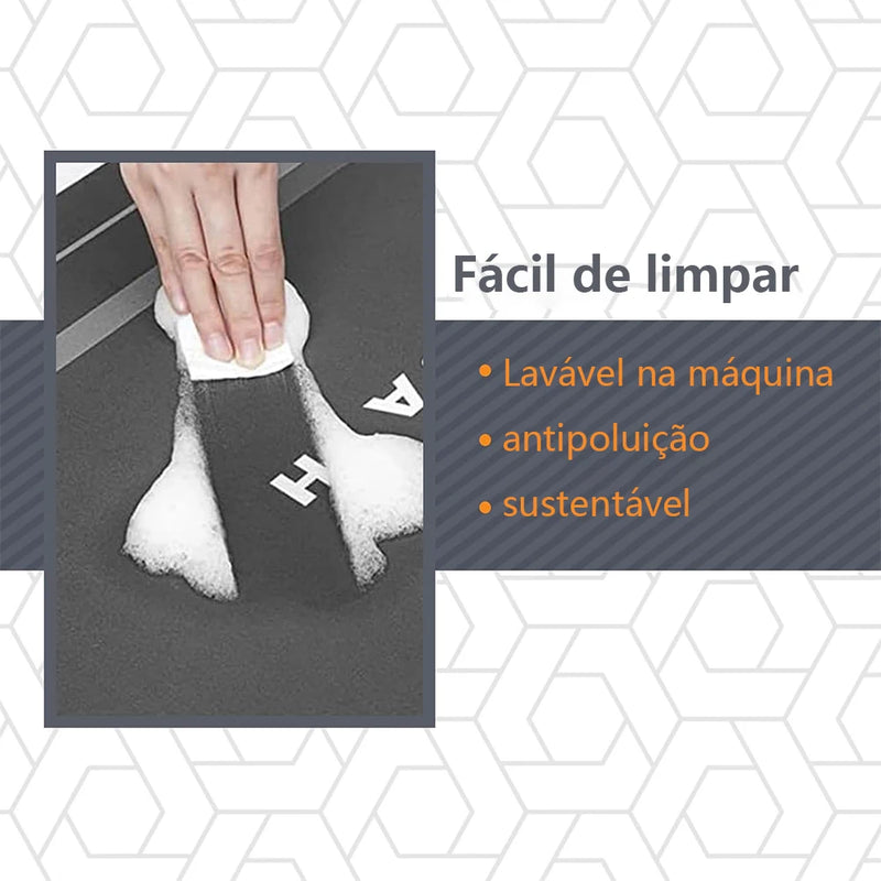 Tapete antiderrapante superabsorvente para banheiro, tapete absorvente antiderrapante para banheiro/porta de entrada