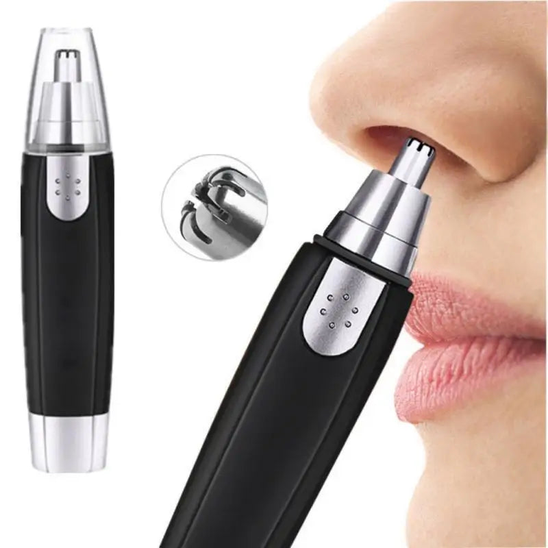 Aparador elétrico de pelos portátil para nariz, orelha, rosto. Depilador facial