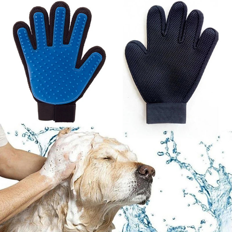 Luva Banho Magnética Tira Pelos Cães Gatos Pet Luva para dar banho em caes e gatos XDH10