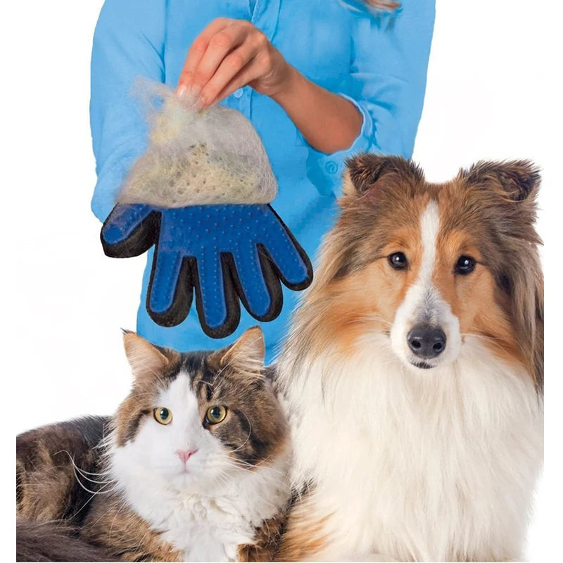 Luva Banho Magnética Tira Pelos Cães Gatos Pet Luva para dar banho em caes e gatos XDH10