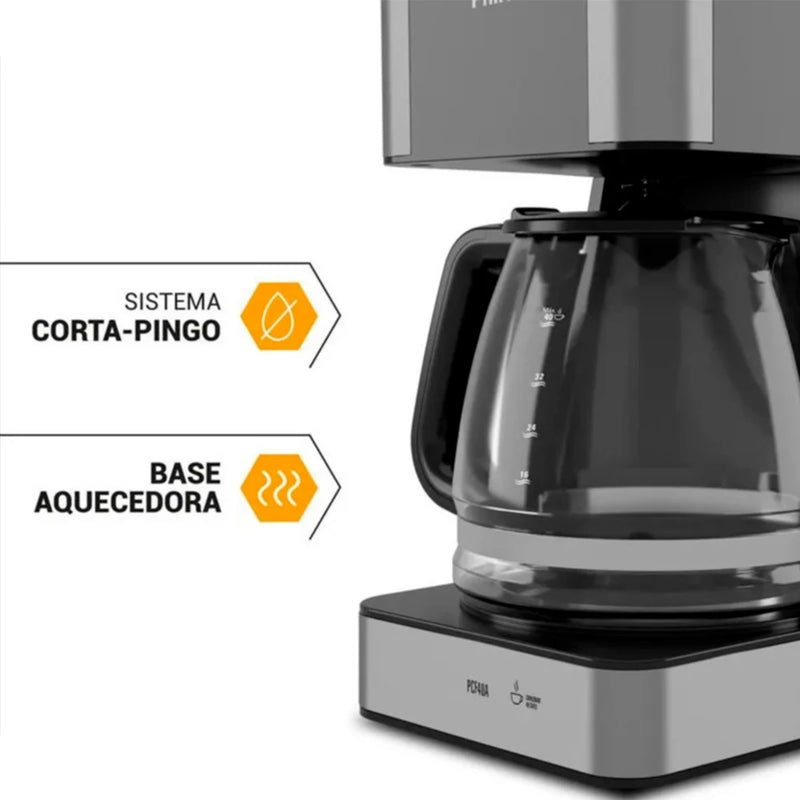 Máquina de café elétrica Philco PCF40A 40 cafés 1,5L 950W 127V