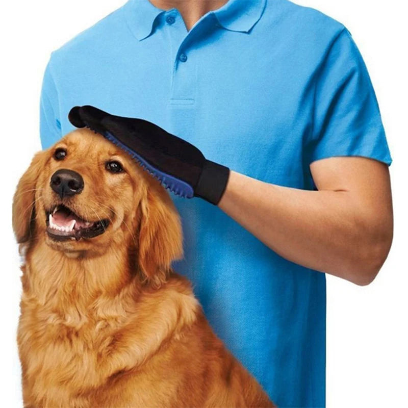 Luva Banho Magnética Tira Pelos Cães Gatos Pet Luva para dar banho em caes e gatos XDH10